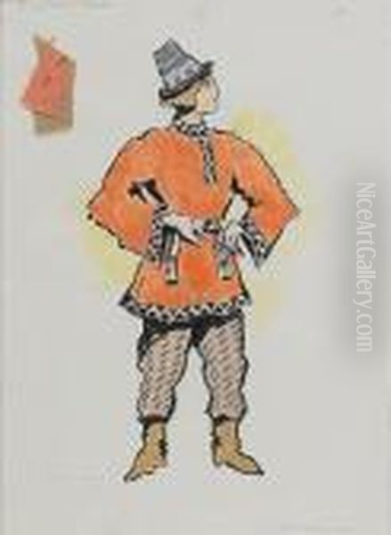 Costume Design For A Group Of Lads; The Legend Of The Humpbacked Horse - view 1