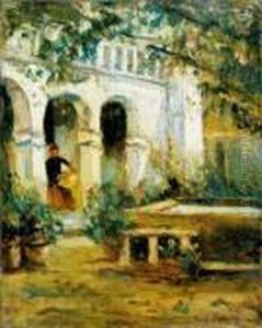 Le Patio, Vers 1890-1900 by Konstantin Alexeievitch Korovin