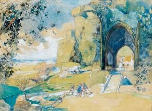 Projet Pour Un Decor De Theatre by Konstantin Alexeievitch Korovin