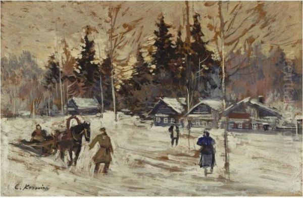 Sledding Through The Village - view 1