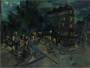 Paris At Night by Konstantin Alexeievitch Korovin