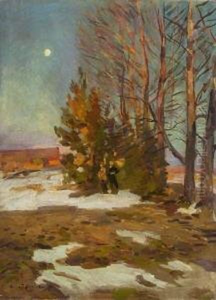 Russische
Vorfruhlingslandschaft - view 1