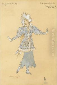 A Group Of Five Costume Designs
Comprising Snegurochka And Babylichka From Snegurochka , A Tartar And
Two Polovtsian Girls From Prince Igor by Konstantin Alexeievitch Korovin