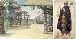 Costume Design And Stage Design For Sadko by Konstantin Alexeievitch Korovin
