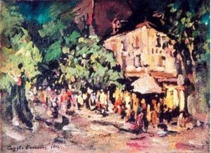 Place A Vichy (1902) by Konstantin Alexeievitch Korovin
