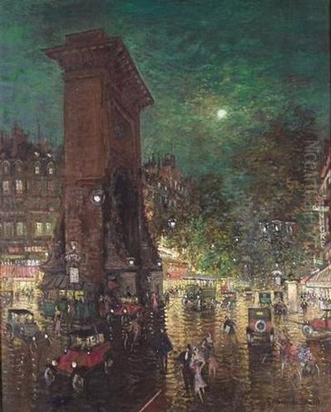 Porte De St-denis Bei Nacht. - view 1