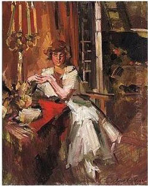 Young Girl In An Interior - view 1