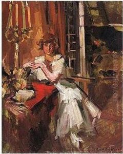 Young Girl In An Interior