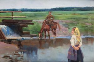 Spotkanie by Jerzy Kossak