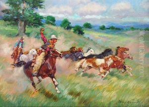 Cowboy Na Prerii by Jerzy Kossak