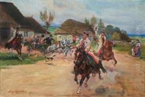 Polish Wedding by Jerzy Kossak