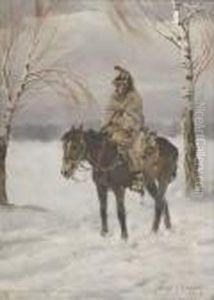 Militaire A Cheval by Jerzy Kossak