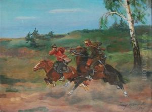 Potyczka by Jerzy Kossak