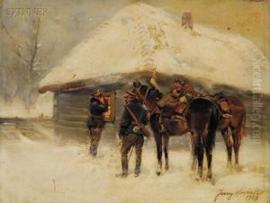 The Inspection by Jerzy Kossak
