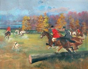 Polowanie Par Force by Jerzy Kossak