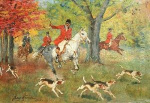 Polowanie Par Force by Jerzy Kossak