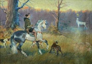 Swiety Hubert by Jerzy Kossak