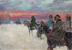 Odwrot Napoleona by Jerzy Kossak