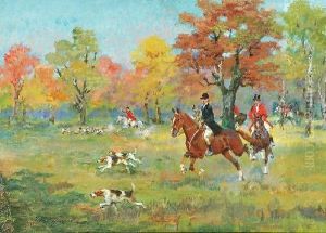 Polowanie Par Force by Jerzy Kossak