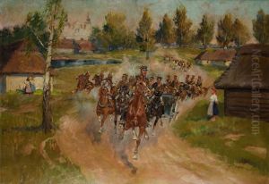 Dzialon Artylerii Konnej by Jerzy Kossak