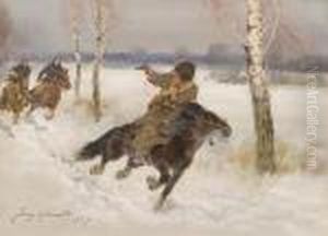 Pogon, Epizod Z Wojny Bolszewickiej by Jerzy Kossak