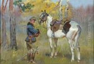 Ulan Z Koniem by Jerzy Kossak