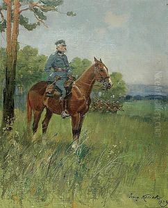 Marszalek Jozef Pilsudski Na Kasztance by Jerzy Kossak
