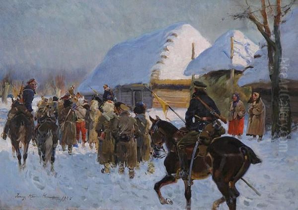 Konwoj Jencow Bolszewickich Eskortowany Przez Ulanow - view 1