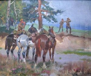 Na Zwiadzie by Jerzy Kossak