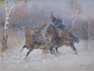 Potyczka (1936) by Jerzy Kossak