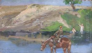 Ulan Pytajacy O Droge (1931) by Jerzy Kossak