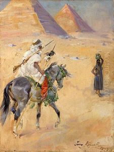 Beduin Na Pustyni, 1928 R. by Jerzy Kossak