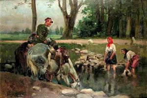 Spotkanie by Jerzy Kossak