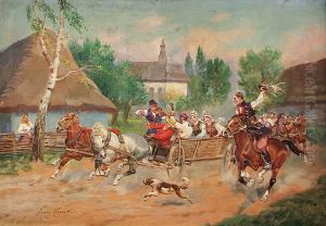 Wesele Krakowskie by Jerzy Kossak