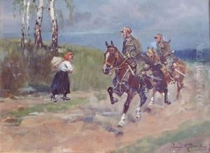 Spotkanie (1929) by Jerzy Kossak