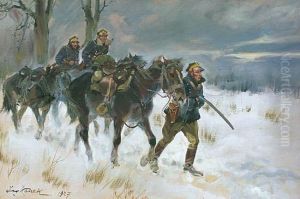 Zwiad Kawalerii Wojsk Pogranicza by Jerzy Kossak