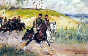 Kawaleria by Jerzy Kossak