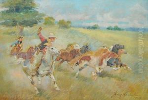 Poganiacze by Jerzy Kossak