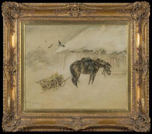 Blizzard by Juliusz Kossak