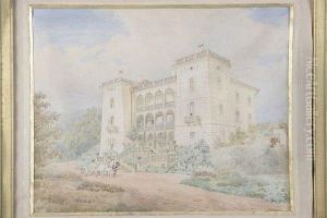 Palais En Pologne by Juliusz Kossak