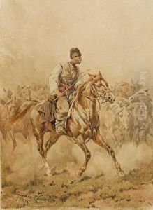 Horse-boy by Juliusz Kossak