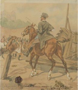 Rider On Horseback by Juliusz Kossak