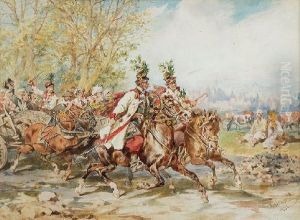 Wesele Krakowskie by Juliusz Kossak