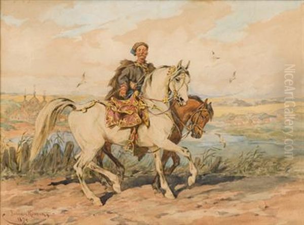 A Polish Cavalryman Near Lwow - view 1