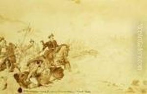 Battle With The Turks by Juliusz Kossak