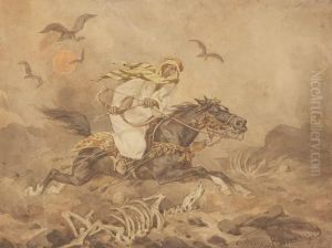 Farys Pedzacy Na Koniu by Juliusz Kossak