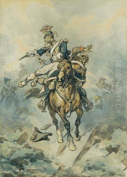 "porwanie" - Szwolezer 1. Pulku
Lekkokonnego Gwardii Bioracy Jenca ("jezyka") Podczas Kampanii
Hiszpanskiej, 1889 R. - view 1