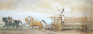 Zaprzeg Krakowski, Ok.1880-90 by Juliusz Kossak