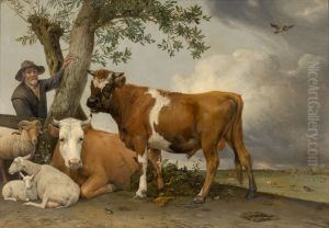Young Bull 1647 by Paulus Potter