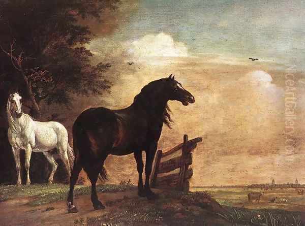 Horses in a Field - view 1